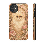 Persian Cat Floral Art Nouveau Tough Phone Case