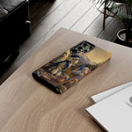 Poodle Painter Scene phone case | Artistic Dog Landscape