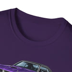 1970 Cuda purple car T-Shirt | Classic Muscle Car Tee