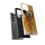 Golden Retriever Watercolor Art Tough Phone Case - Dog Portrait
