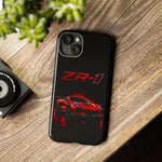 Red ZR1 C8 Phone Case for Chevy Fans, Tough Cover
