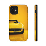 Yellow Corvette Phone Case, C3 Stingray Classic Sports Cover, Gift