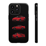 Red MR2 JDM Sports Car Phone Case Tough Multi View