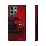 Red Mustang Art Phone Case, GT500 American Muscle Car Tough Cover