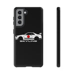 R34 Skyline Japanese Flag Race Car Phone Case | JDM GT-R Tough Cover