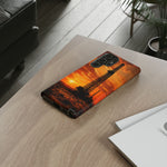 Texas Oil Rig Sunset phone case | Tough Cases