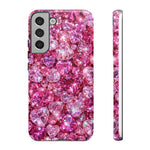 Pink Heart Gem Pattern phone case | Tough Case