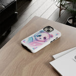 Pastel Panda Phone Case, Glitch Color Block Cover