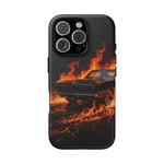 Black Charger Classic Muscle Flames Tough Phone Case Cover Gift