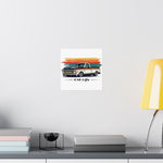 C10 Life Poster Chevy Pickup Retro Striped Truck Wall Art