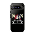 1969 Camaro SS American Flag Tough Phone Case Cover Gift Art