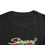 Toddler C3 Corvette Stingray Patriotic USA T-Shirt, Retro Graphic Tee