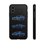 Nova SS Phone Case Blue, Three-View Vector Tough Cover