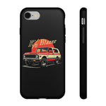 Orange Chevy K5 Blazer Retro SUV Illustration phone case