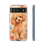 Miniature Poodle Whimsical Watercolor Art Tough Phone Case