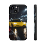 Yellow C5 Z06 Track Day Speed Art Tough Phone Case