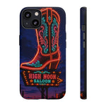 Neon Cowboy Boot phone case | High Noon Saloon design