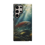 Salmon River Fishing Phone Case, Sunlit Current Cover