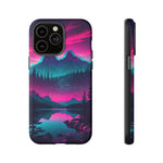 2 Rounds Canada Retina Artwork Vaporwave Phone Case – Landscape Aesthetic