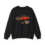 1969 Super Bee Classic Muscle Car Red Black Mopar Crewneck Sweatshirt