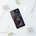 Cosmic Wolf Phone Case, Galaxy Nebula Portrait Tough Cover, Gift