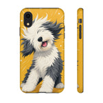Sheepdog Hair Flip Phone Case Funny Dog Lover Gift