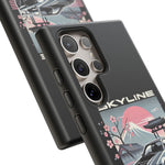 R34 Skyline GT-R Sakura Mountain JDM Tough Phone Case Gift