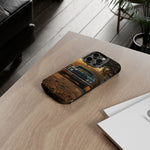 57 Bel Air Phone Case, Turquoise Classic Car Country Road Cover