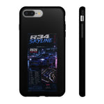 R34 Skyline Spec Sheet Phone Case, RB26 Night Expressway Cover