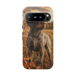 German Wirehaired Pointer Autumn Art Tough Phone Case