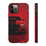 Red Mustang Art Phone Case, GT500 American Muscle Car Tough Cover