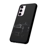 Black Classic C10 Truck Phone Case | Vintage Pickup Reflection, Minimal Auto Design