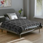 1968 Charger R/T Black Microfiber Throw Blanket Classic Muscle Car