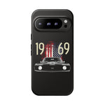 1969 Camaro SS American Flag Tough Phone Case Cover Gift Art