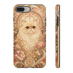 Persian Cat Floral Art Nouveau Tough Phone Case