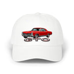 1967 GTO Dad Hat Muscle Car Cap Adjustable Strap Red Goat 400 Hardtop