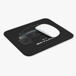 Black Skyline GT-R R34 Illustration Mouse Pad | JDM Car Desk Mat