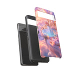 Floating Pool Deck Phone Case, Pastel Cloud 3D Render Cover