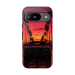 Black Gold Trans Am Sunset Tough Phone Case - Palm Boulevard Art