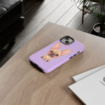 French Bulldog Bat Ears Kawaii Pet Dog Art Tough Phone Case