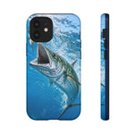 Spanish Mackerel Strike Phone Case Saltwater Fishing Gift for Anglers