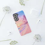 Pastel Beach Sunset Haze Vaporwave Art Tough Phone Case