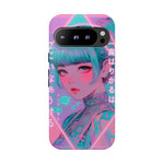 Neon Cyber Geisha phone case | Tough Case