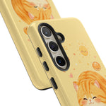 Orange Tabby Loaf Kawaii Chibi Pet Cat Art Tough Phone Case
