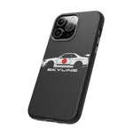 R34 Skyline Japanese Flag Race Car Phone Case | JDM GT-R Tough Cover