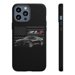 Black ZL1 Camaro Phone Case Muscle Car Tough Cover Gift Art