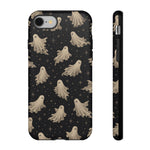 Vintage Ghost Pattern phone case | Halloween spooky stars design
