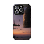 Temple Bell Sunset Phone Case Japan Zen Tough Case