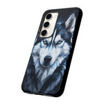 Siberian Husky Geometric Diamond Art Tough Phone Case