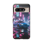 Skyline GT-R Tokyo Rain JDM Night Art Tough Phone Case